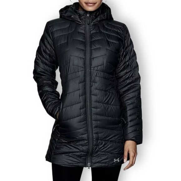 Under Armour Black ColdGear Reactor Parka Size Small - Picture 1 of 16